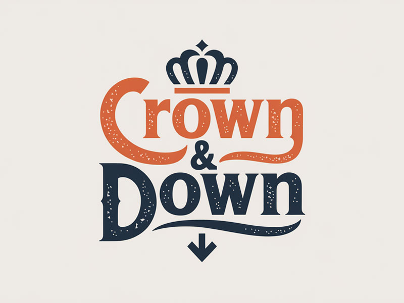 Crown & Down logo design by jandu