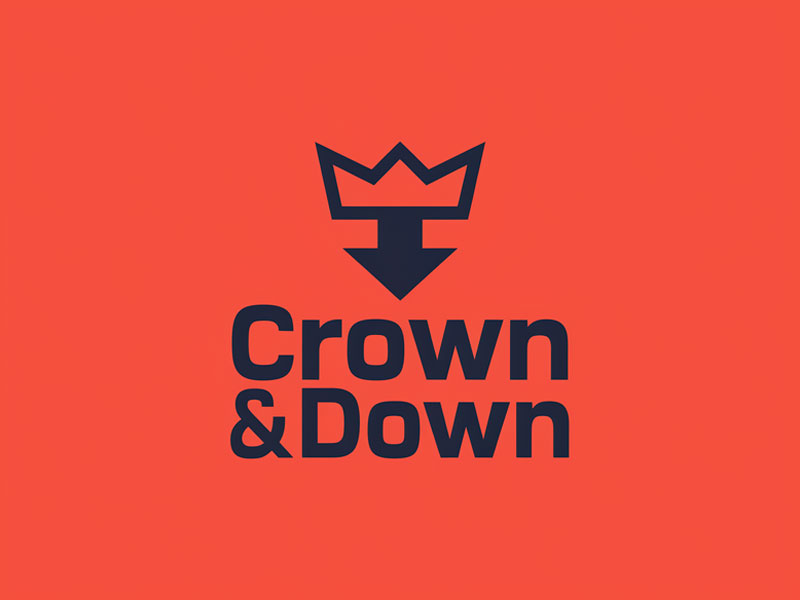Crown & Down logo design by jandu