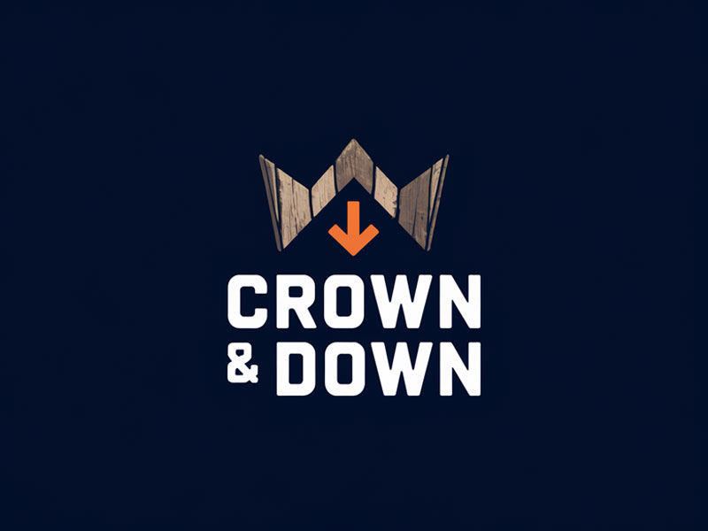 Crown & Down logo design by jandu