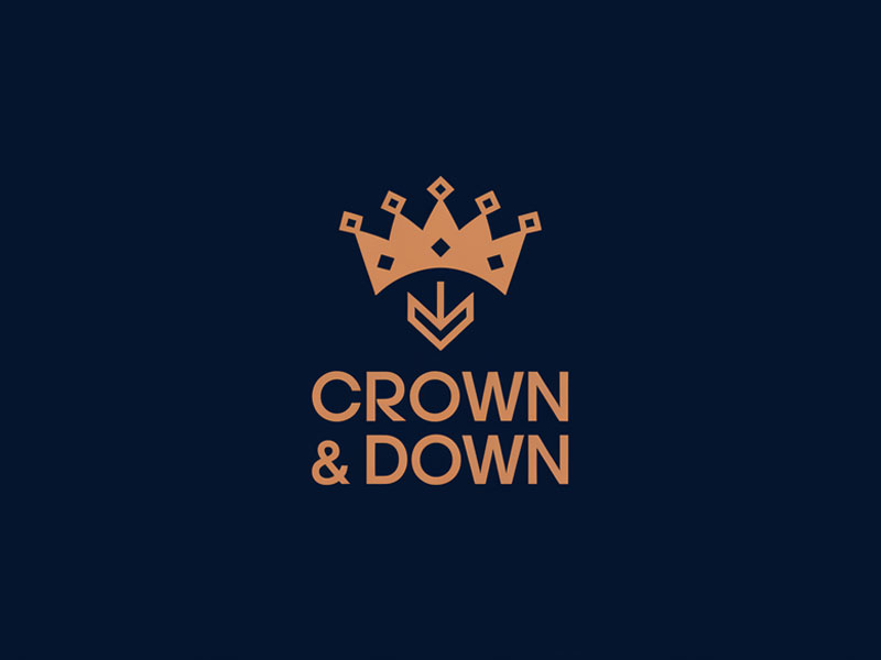 Crown & Down logo design by jandu