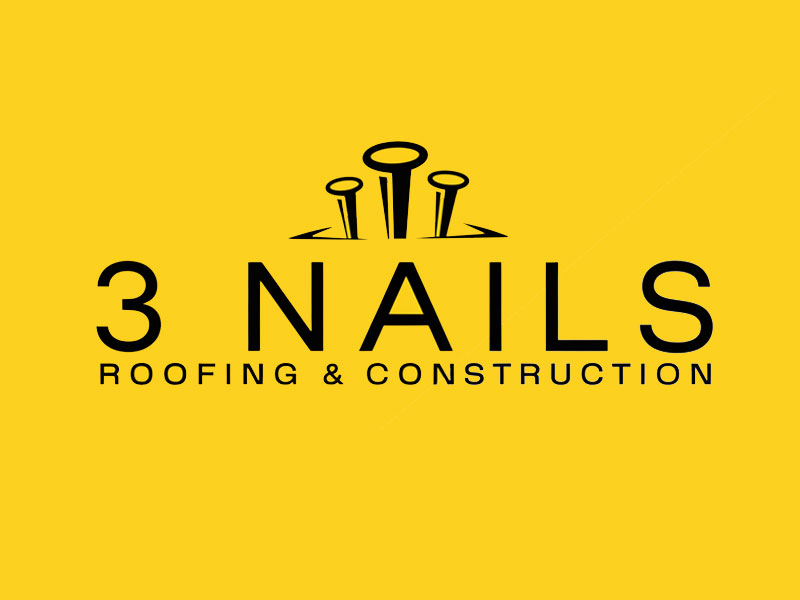3 Nails Roofing & Construction logo design by jandu