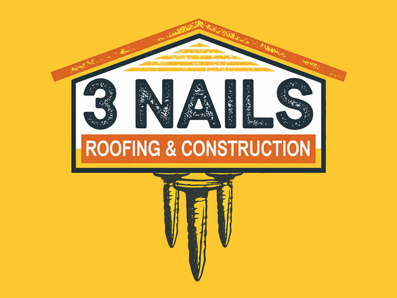 3 Nails Roofing & Construction logo design by jandu