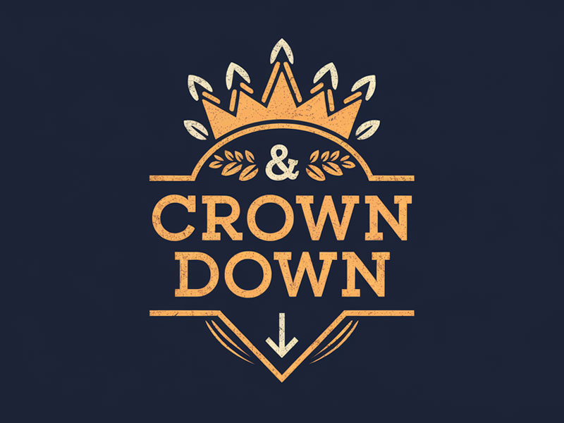 Crown & Down logo design by navneet