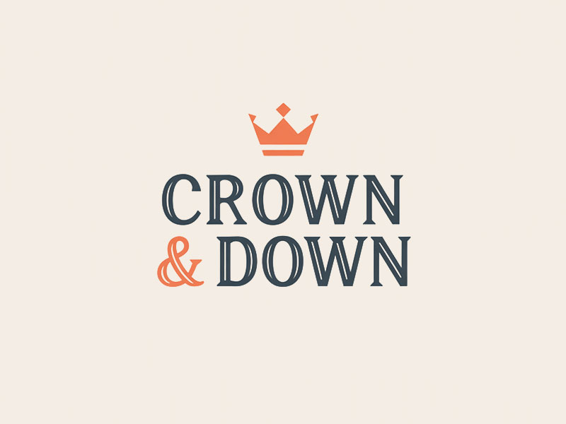 Crown & Down logo design by navneet