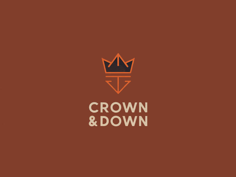 Crown & Down logo design by navneet