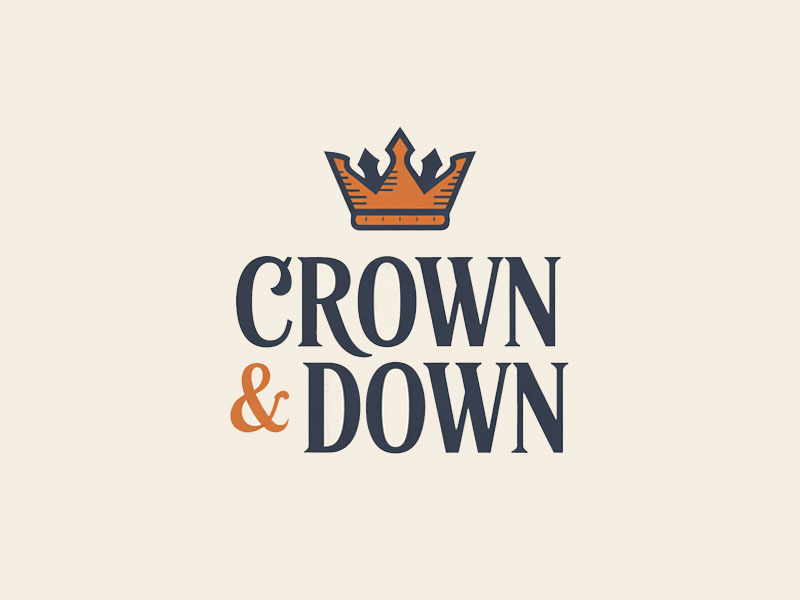 Crown & Down logo design by navneet