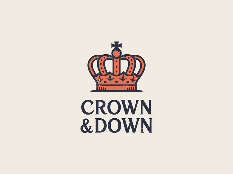 Crown & Down logo design by navneet