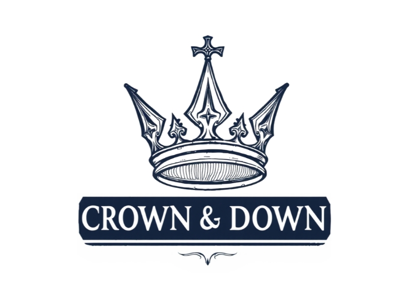 Crown & Down logo design by Queen D
