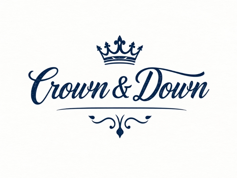 Crown & Down logo design by Queen D