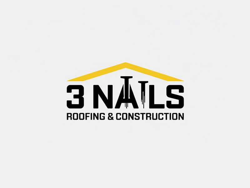 3 Nails Roofing & Construction logo design by navneet