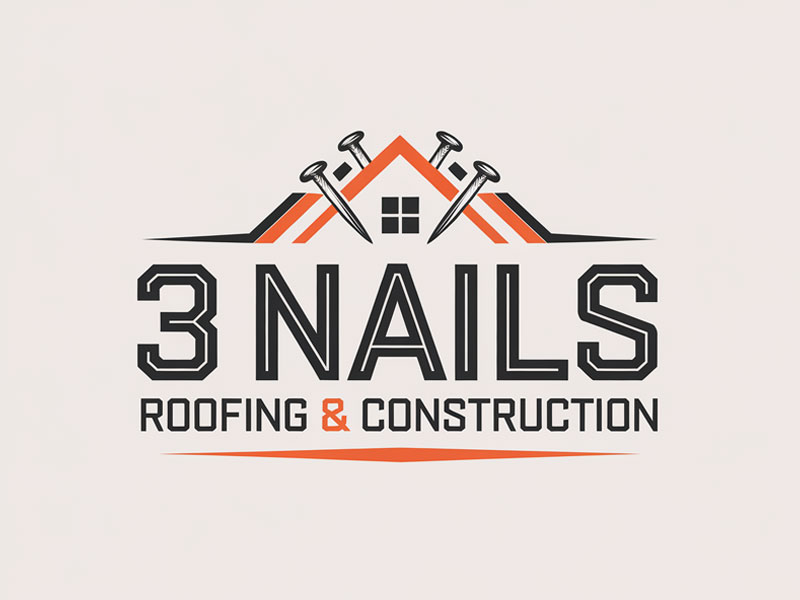 3 Nails Roofing & Construction logo design by navneet