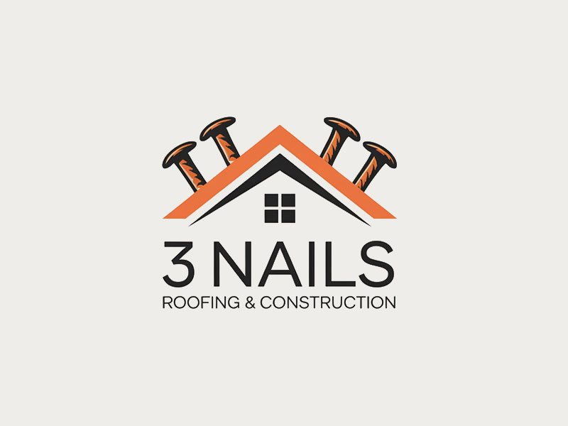 3 Nails Roofing & Construction logo design by navneet