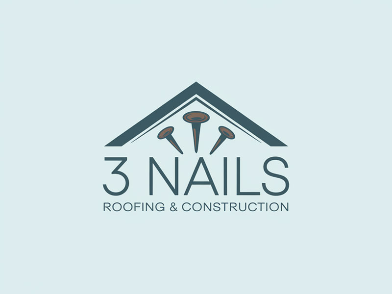 3 Nails Roofing & Construction logo design by navneet