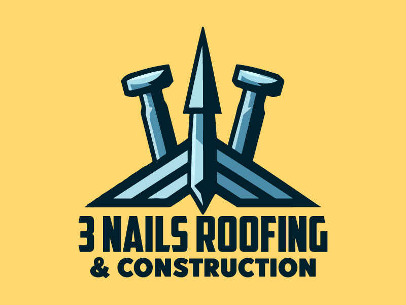 3 Nails Roofing & Construction logo design by Bibek Nag