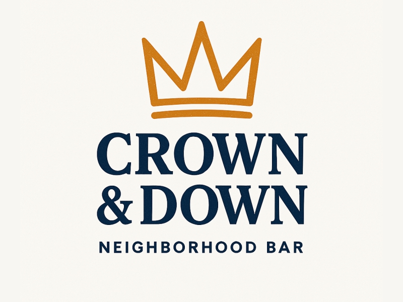 Crown & Down logo design by serprimero