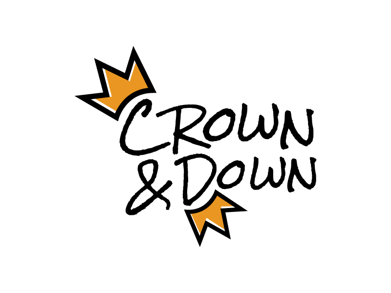 Crown & Down logo design by Boomstudioz