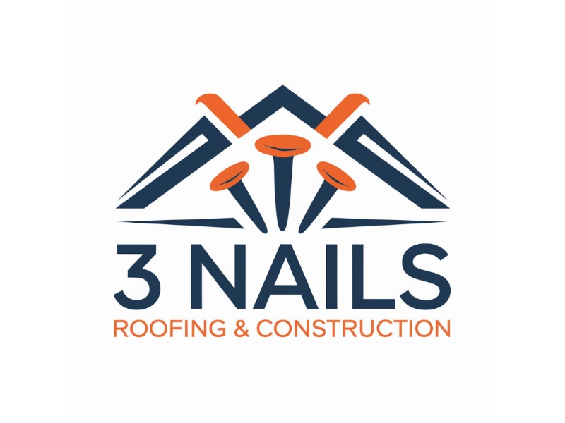 3 Nails Roofing & Construction logo design by Queen D