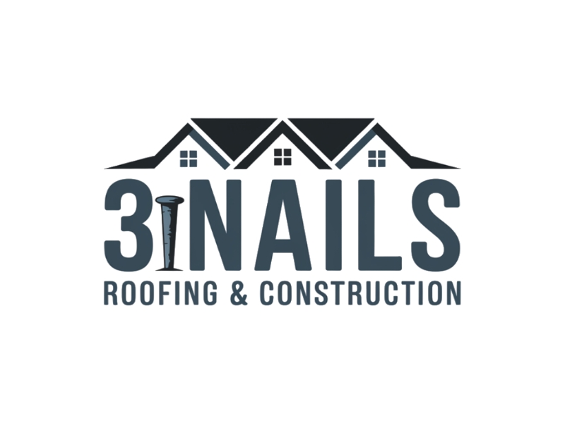 3 Nails Roofing & Construction logo design by Queen D