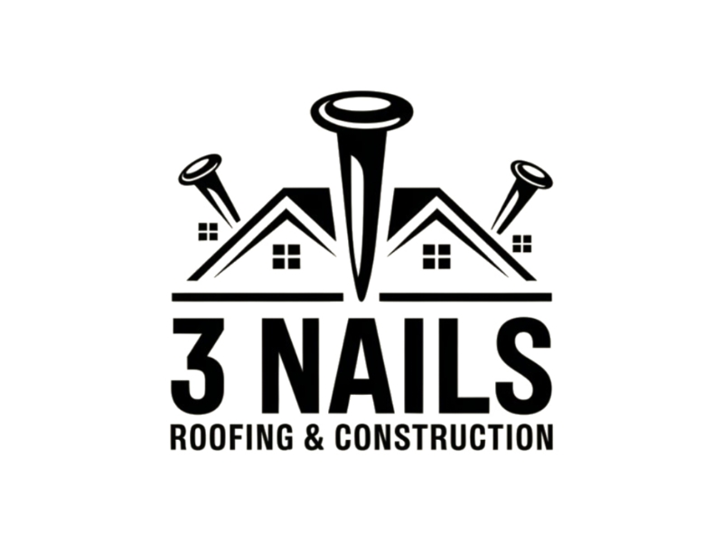 3 Nails Roofing & Construction logo design by Queen D
