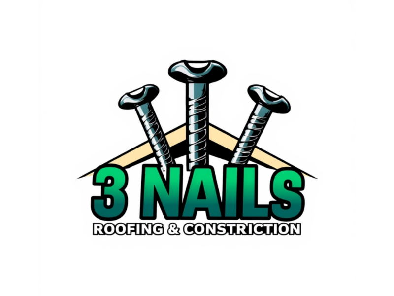 3 Nails Roofing & Construction logo design by Queen D