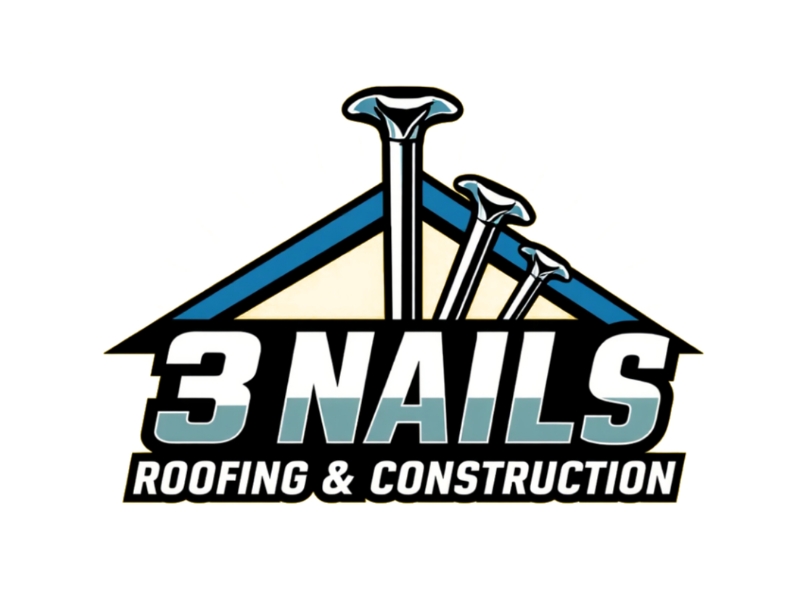 3 Nails Roofing & Construction logo design by Queen D