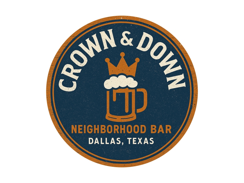 Crown & Down logo design by serprimero
