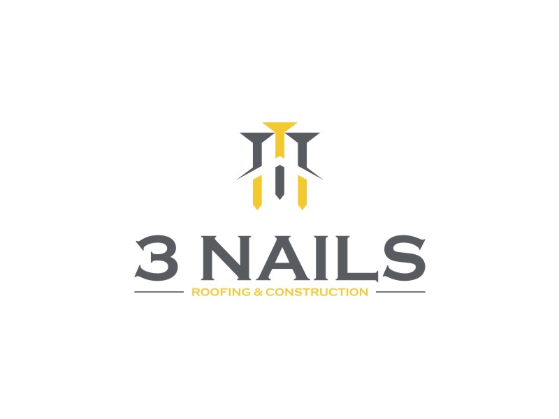 3 Nails Roofing & Construction logo design by Puput Kete