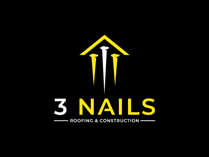 3 Nails Roofing & Construction logo design by Krafty