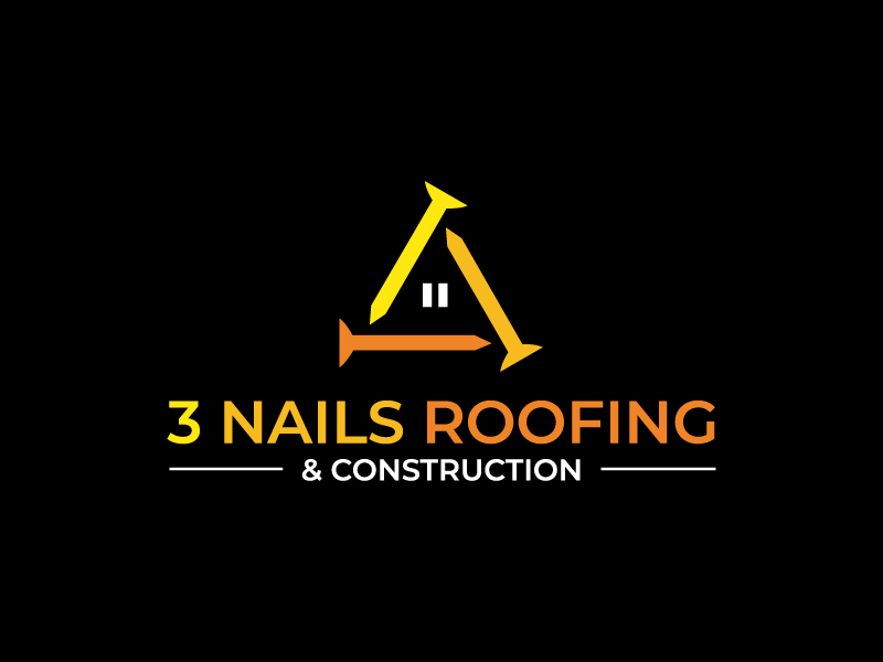 3 Nails Roofing & Construction logo design by Krafty