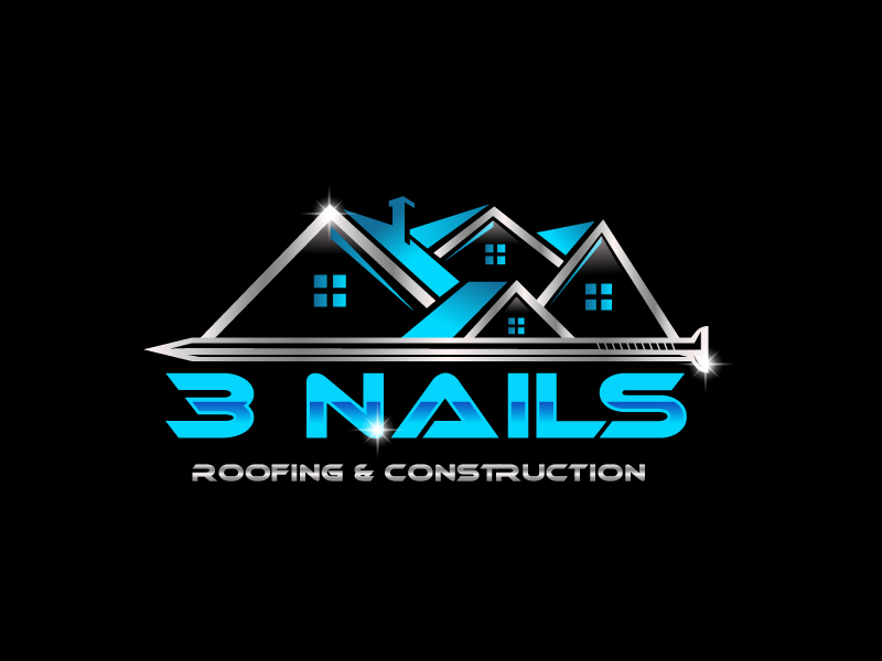 3 Nails Roofing & Construction logo design by NovoTech