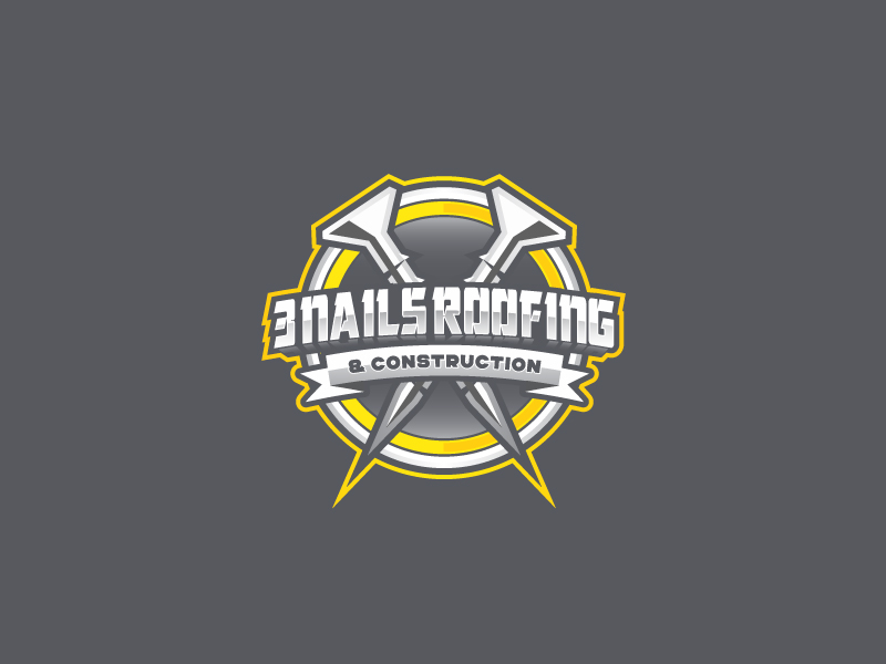 3 Nails Roofing & Construction logo design by NovoTech