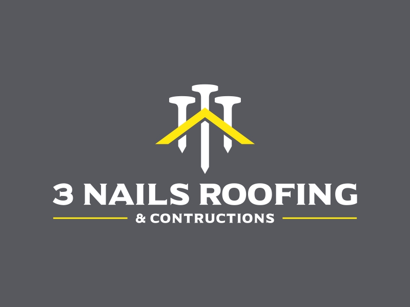3 Nails Roofing & Construction logo design by booker