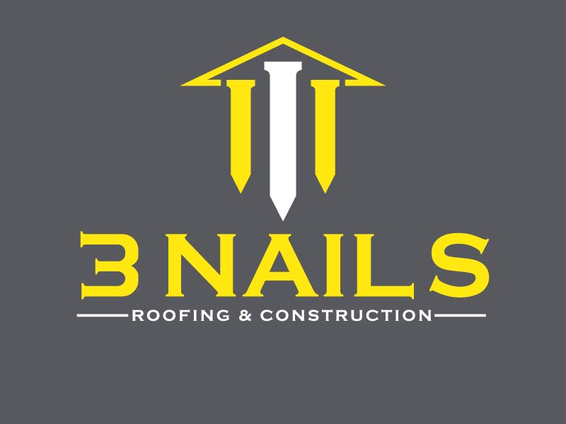 3 Nails Roofing & Construction logo design by berkah271