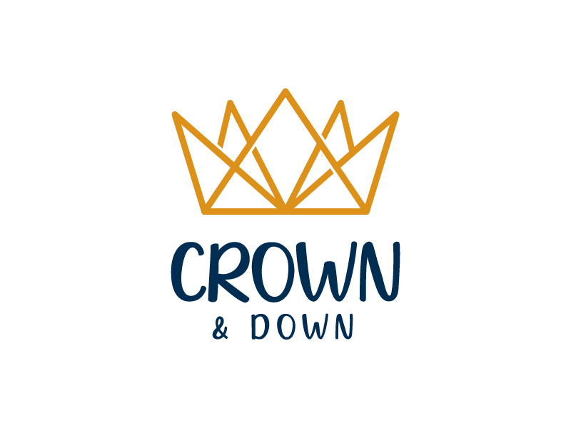 Crown & Down logo design by arifrijalbiasa