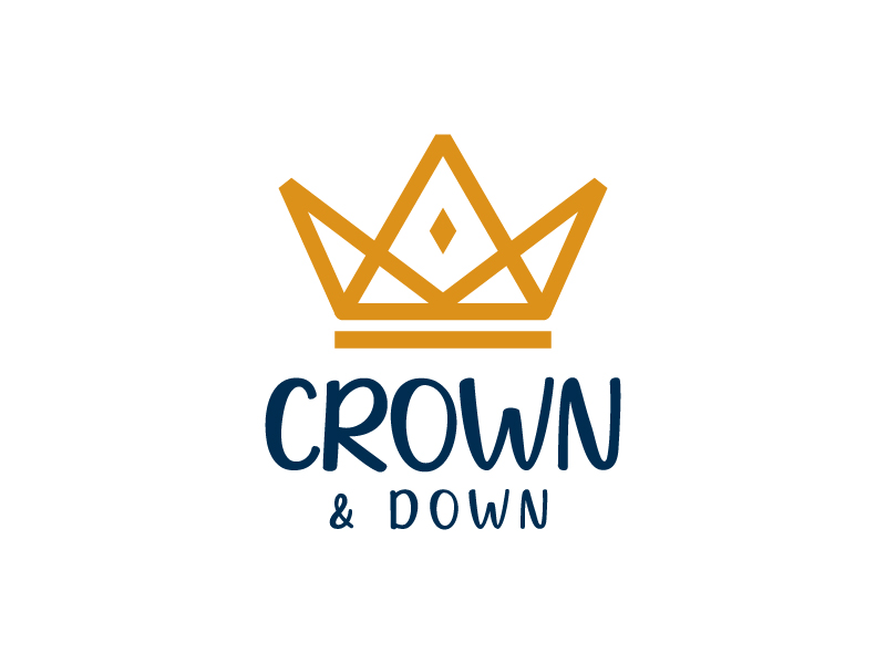 Crown & Down logo design by arifrijalbiasa