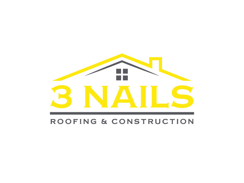 3 Nails Roofing & Construction logo design by subrata