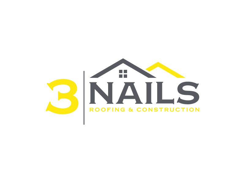 3 Nails Roofing & Construction logo design by subrata