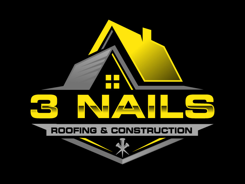 3 Nails Roofing & Construction logo design by subrata
