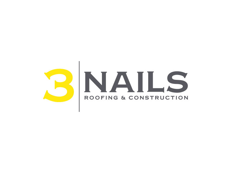 3 Nails Roofing & Construction logo design by subrata