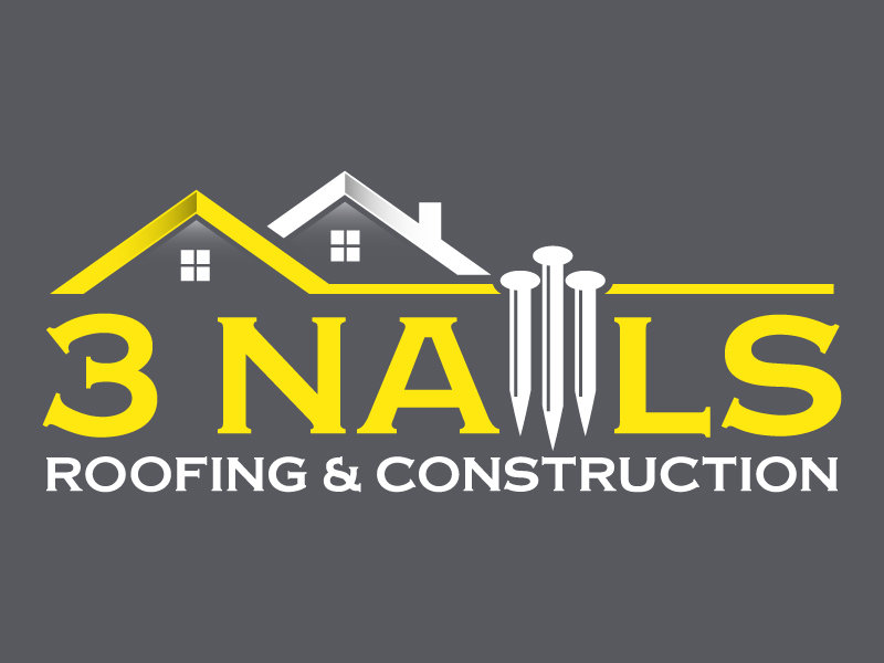 3 Nails Roofing & Construction logo design by daywalker