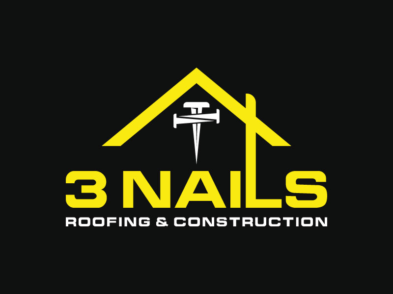 3 Nails Roofing & Construction logo design by aryamaity