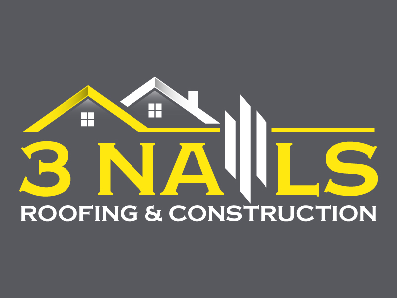3 Nails Roofing & Construction logo design by daywalker