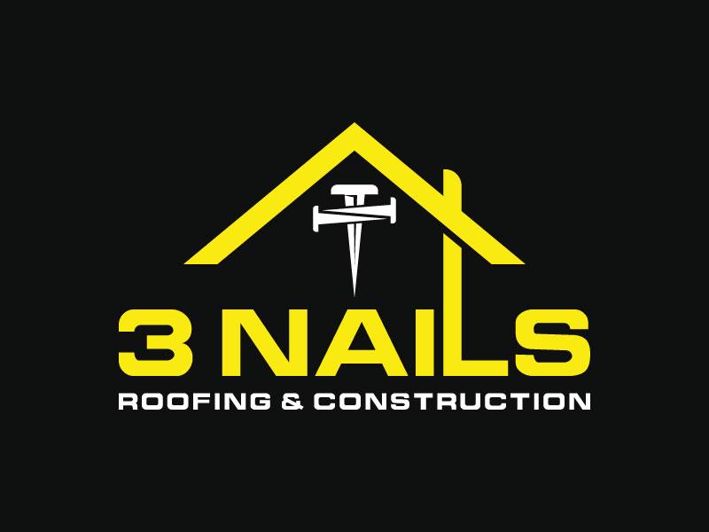 3 Nails Roofing & Construction logo design by aryamaity