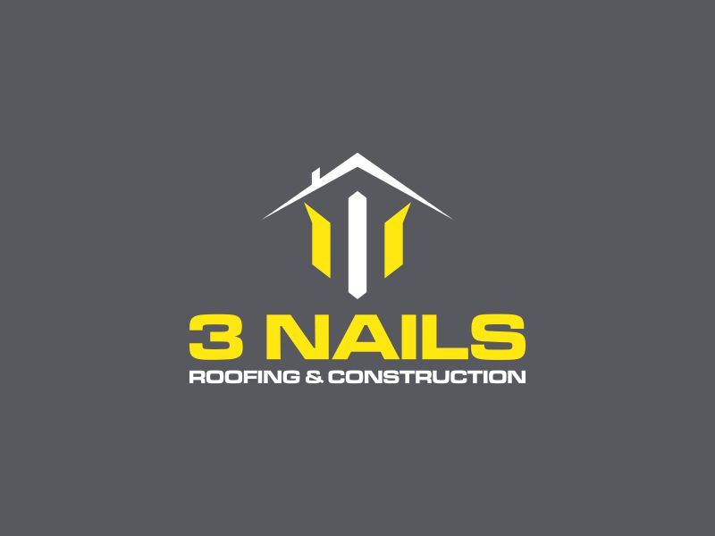 3 Nails Roofing & Construction logo design by Snapp