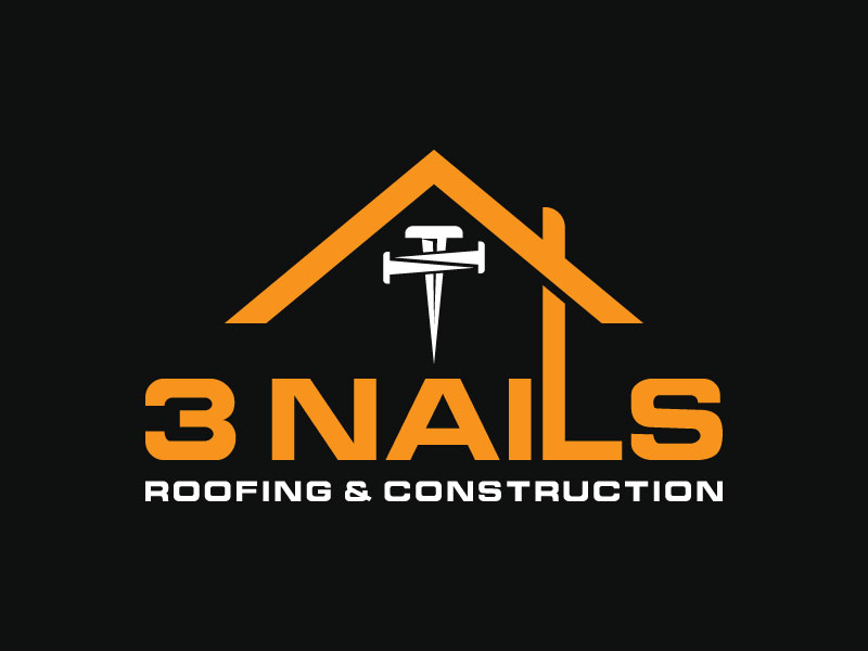 3 Nails Roofing & Construction logo design by aryamaity