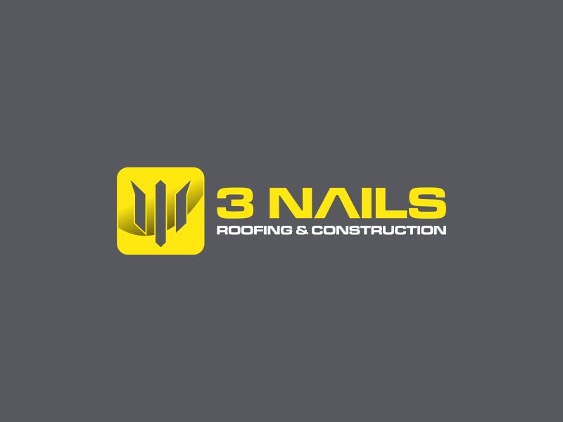 3 Nails Roofing & Construction logo design by Snapp