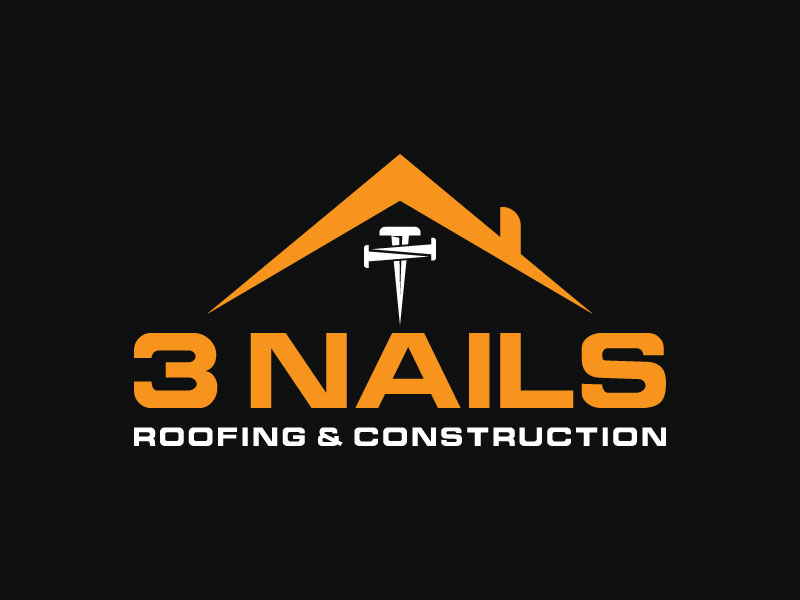 3 Nails Roofing & Construction logo design by aryamaity