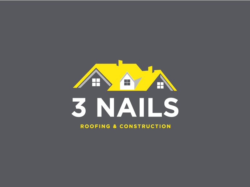 3 Nails Roofing & Construction logo design by arifrijalbiasa