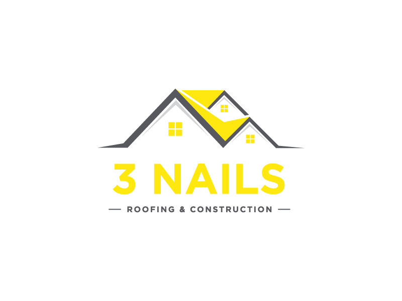 3 Nails Roofing & Construction logo design by arifrijalbiasa