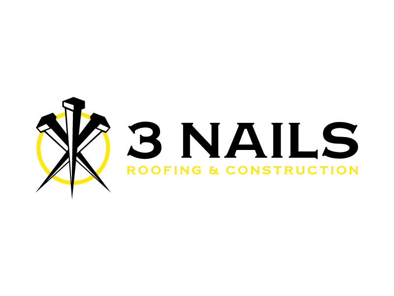 3 Nails Roofing & Construction logo design by subrata